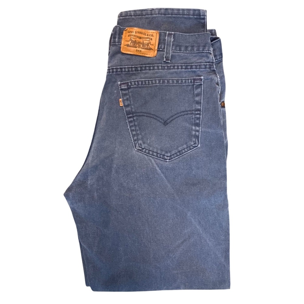 Vintage Levis 545 Loose Fit Jeans Mens 36x32 Blue Orange Tab Made in USA 90s